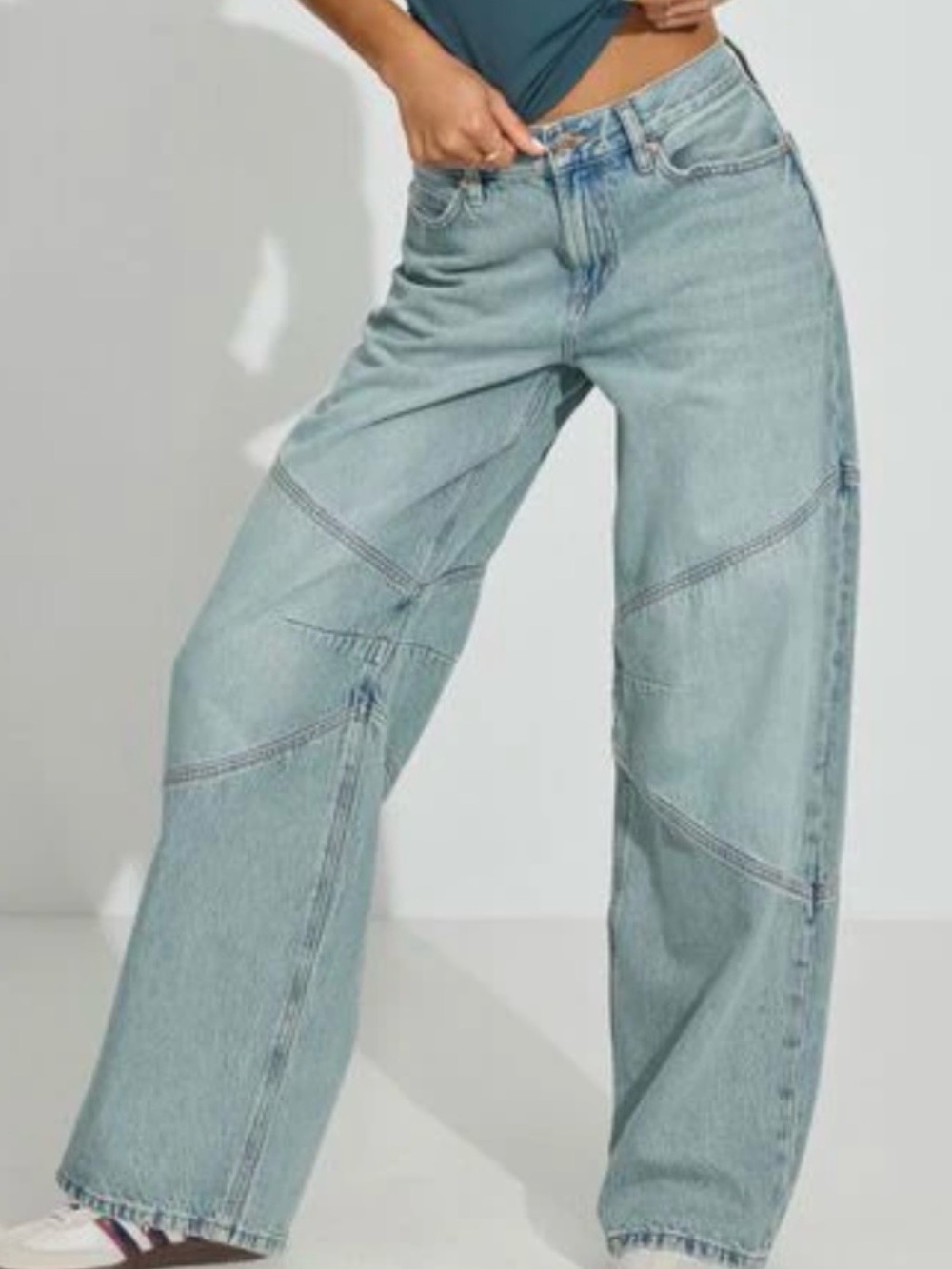 Garage Light Blue Wide-Leg Mega Jeans